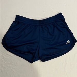adidas Climalite Navy Athletic Shorts with Logo